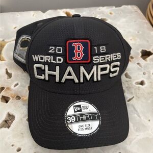New Era Black and Silver World Series Champs Cap